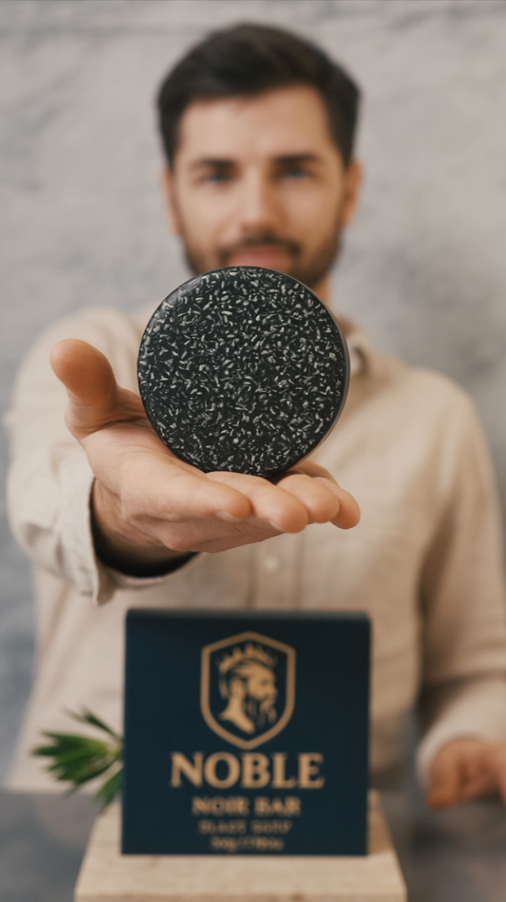 Noir Bar — Organic Rosemary Black Soap Bar
